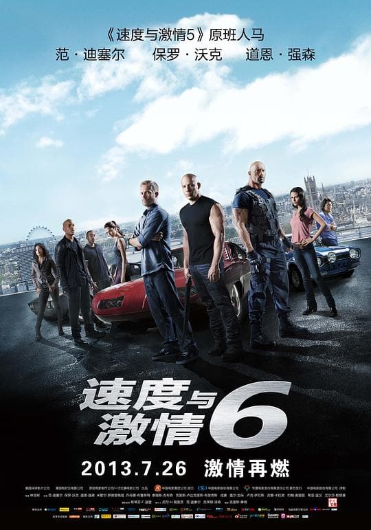《速度与激情6》海报